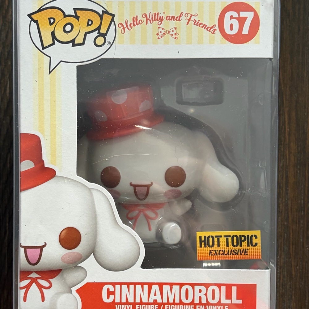 Funko Pop! Hello Kitty & Friends #67 Cinnamoroll Vinyl Figure - White & Red